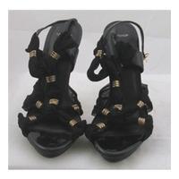 Topshop, size 7 black stiletto sandals