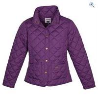 toggi sandown quilted jacket size 10 colour blackberry