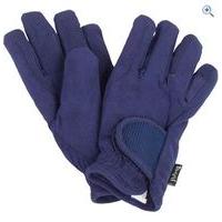 toggi childrens glow fleece lined glove size s colour night blue