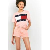 Tommy Jeans \'90s High Waisted Denim Shorts, PINK