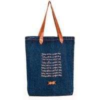 today will be a perfect day 8211 dark blue denim 038 light brown leath ...