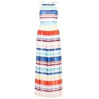 tommy hilfiger agaton womens long dress in multicolour