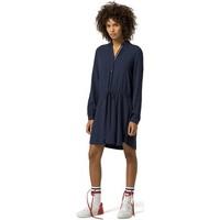 tommy hilfiger dw0dw01709 dress women womens long dress in blue