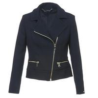 tommy hilfiger teresa biker womens jacket in blue