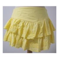 Topshop Yellow RaRa Mini Skirt UK Size 8