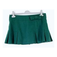 Topshop Size 10 Emerald Green Bow detail mini skirt