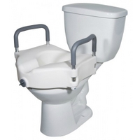 toilet seat with removable arms