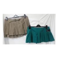 Topshop - Size: 12 - Multi-coloured - Two Mini skirts