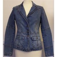 Topshop Moto - Size: 10 - Blue - Casual jacket / coat