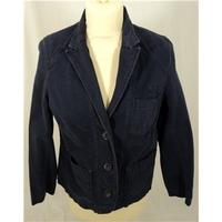 Topshop Size 8 Black Linen Jacket