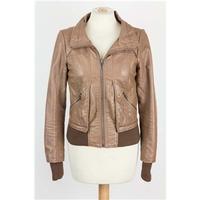 topshop size 6 brown casual jacket coat