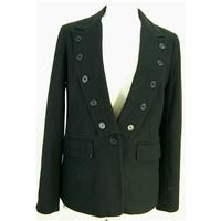 top shop size 12 black wool mix jacket