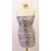 Topshop - Size: 8 BNWT Ruffle Grey Party Dress