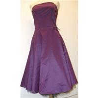 Top Shop - Size: 10 Purple - Strapless evening dress