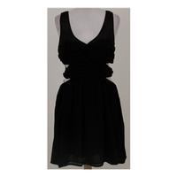 Topshop, size 12 black dress with cutaway detail