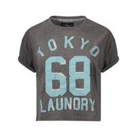 Tokyo Laundry Destini Mid Grey cotton tee