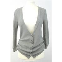 top shop size 8 silver cardigan