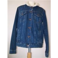 topshop size 12 blue casual jacket coat