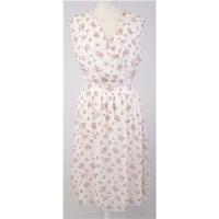 Tommy & Kate - Size: 18 - Cream / ivory - Floral Tea Dress