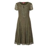 Together Applique Trim Lace Dress