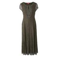 Together Applique Trim Lace Maxi Dress