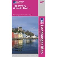 tobermory north mull os landranger active map sheet number 47