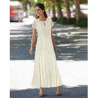 Together Applique Trim Lace Maxi Dress