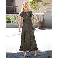 Together Applique Trim Lace Maxi Dress