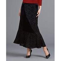 top to toe devore and velour maxi skirt