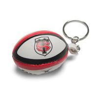 Toulouse Mini Rugby Ball Keyring