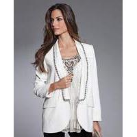 together bead trim tailored jacket