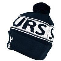 tottenham text cuff knitted hat multi colour