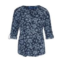 Tom Tailor Lovely Print Blouse real navy blue (20328700970)