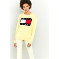 Tommy Hilfiger \'90s Yellow Logo Sweatshirt, YELLOW