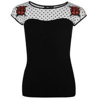 too fast too short sleeve top ladies