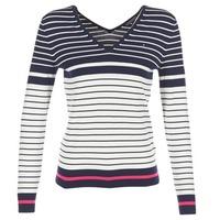 tommy hilfiger ivy double v nk swtr womens sweater in blue