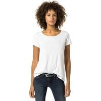 tommy hilfiger dw0dw01689 t shirt women womens t shirt in white