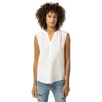 tommy hilfiger dw0dw01724 blusa women bianco womens t shirt in white