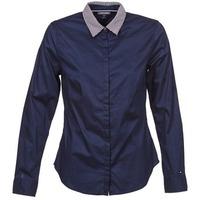 tommy hilfiger ulyna str shirt ls w2 womens shirt in blue