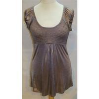 Topshop Shiny Copper Top/Dress Size 8