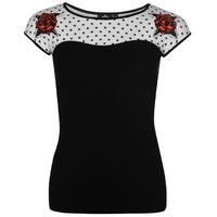 too fast too short sleeve top ladies