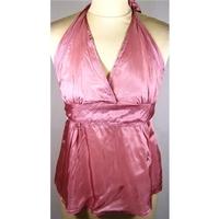 Topshop size 10 pink halter neck top