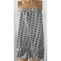 Topshop Size 12 Silver Patterned Camisole Top