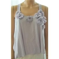 Topshop Size 6 Lilac Detailed Strap Top