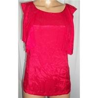 Topshop Size 10 Pink Ruffle Top