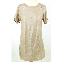 Topshop Petite Size 4 Gold Shimmer Textured Party Top