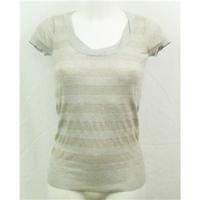 Topshop grey glitter top Size 8