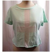 Top Shop Topshop - Size: 10 - Green - T-Shirt