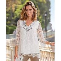 together lace sequin top