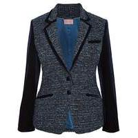 Top to Toe Velvet Trim Tailored Jacket